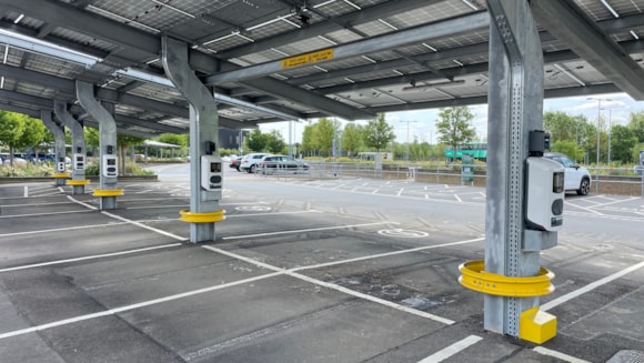 Solar-Powered EV Charging Launches at St Ives Park & Ride