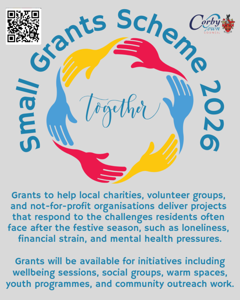 Corby Town Council launches £5,000 Grass Roots Fund for winter support