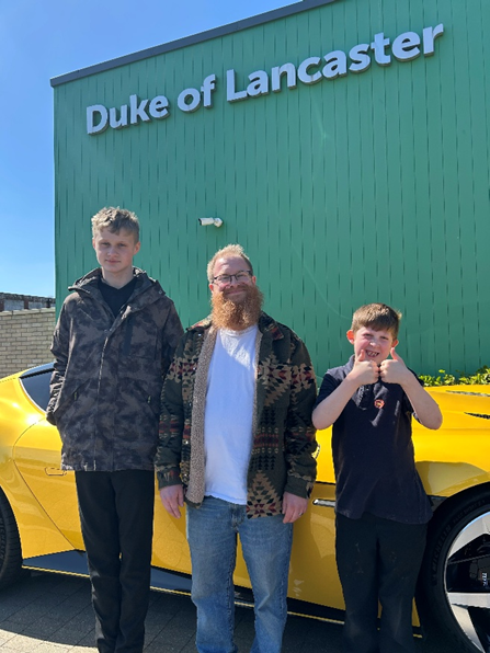 Racing Ahead Ferrari Car Inspires Future Student Careers At Duke Of Lancaster