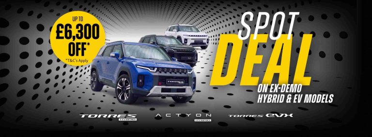 Spot Deal: KGM Motors UK Launches Limited-Time Savings of Up to £6,300